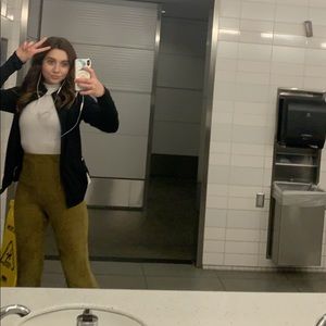 Cactus Green corduroy flare pant